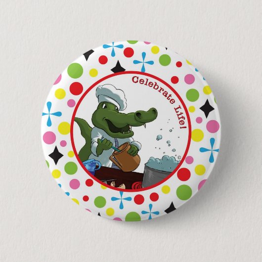 Celebrate Life Ronde Button 5,7 Cm (Voorkant)