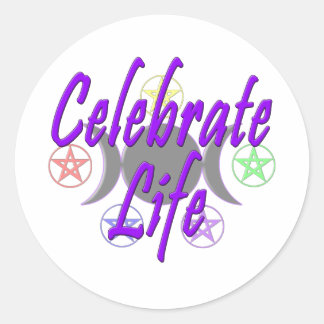 Celebrate Life Ronde Sticker