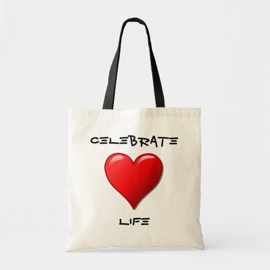 Celebrate Life-tas Tote Bag (Voorkant)