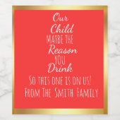 Celebrate Life's Milestones with Custom Wine Label Wijn Etiket (Enkel label)