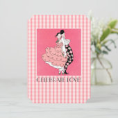 Celebrate Love. Art Deco-Valentijnsdag Kaart (Staand voorkant)