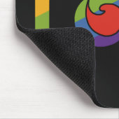 Celebrate Love custom monogram mousepad Muismat (Hoek)