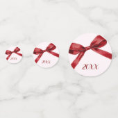 Celebrate Love Elegant Bow Valentines Day Party Confetti (Achterkanten)
