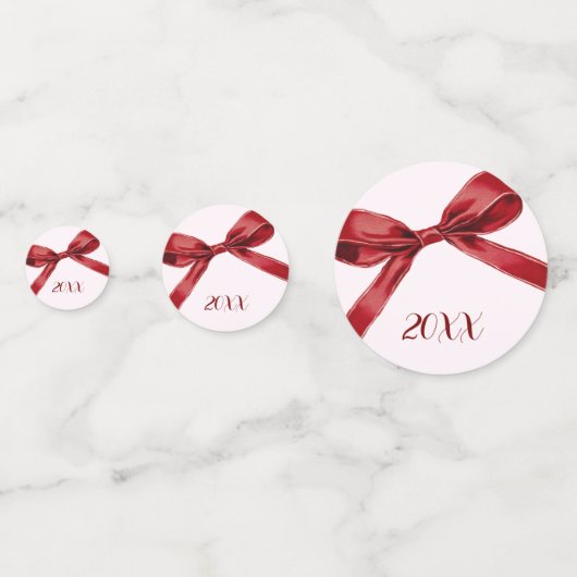 Celebrate Love Elegant Bow Valentines Day Party Confetti (Achterkanten)