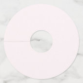 Celebrate Love Elegant Bow Valentines Day Party Wijnglaslabel (Achterkant)