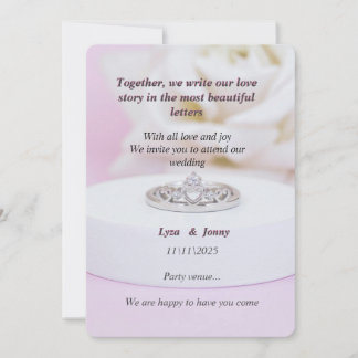 Celebrate Love: Elegante huwelijksuitnodiging Kaart