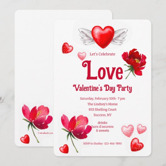 Celebrate Love Kaart (Voorkant / Achterkant)