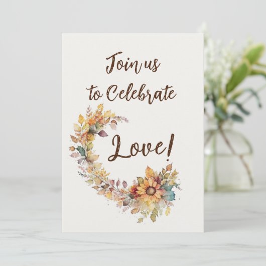 Celebrate Love Kaart (Staand voorkant)