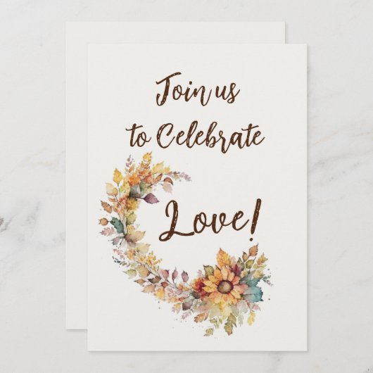 Celebrate Love Kaart (Voorkant / Achterkant)