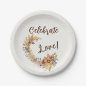 Celebrate Love Papieren Bordje (Voorkant)