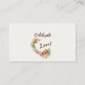 Celebrate Love Plaatskaartje (Achterkant)
