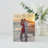 Celebrate Love Wedding Save the Date Briefkaart (Staand voorkant)