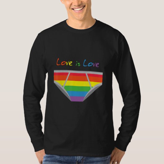 Celebrate Love with Our Pride Flag Boxer T-shirt (Voorkant)