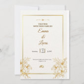 Celebrate love with this elegant wedding kaart (Voorkant)
