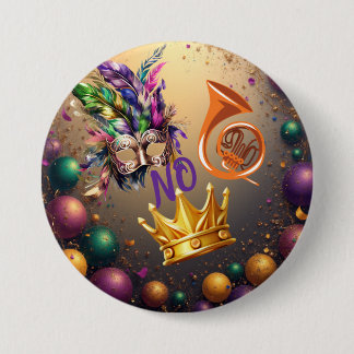 Celebrate Mardie Gras by Sommer Hamilton Ronde Button 7,6 Cm