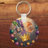 Celebrate Mardie Gras by Sommer Hamilton Sleutelhanger (Voorkant)
