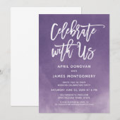 Celebrate met Us Brush Typography Ombre Kaart (Voorkant / Achterkant)