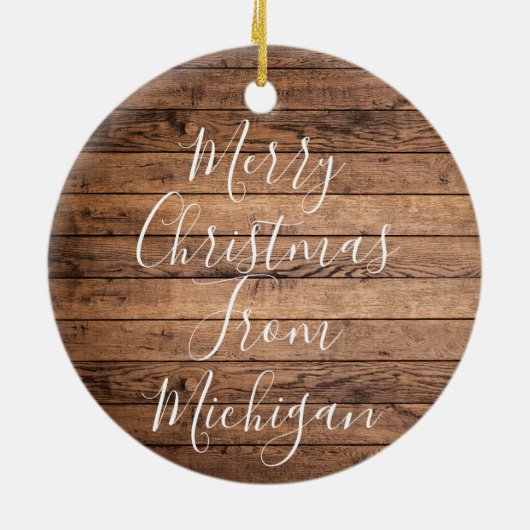 Celebrate Mexico Aangepaste Naam Bericht Jaar Keramisch Ornament (Achterkant)