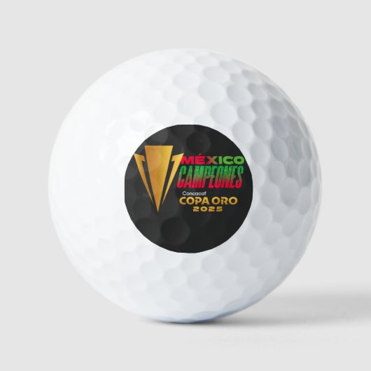 celebrate mexico gold cup victory golfballen (Voorkant)