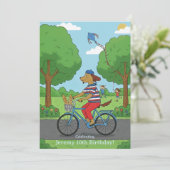 Celebrate Milestone 10th Birthday | Pedal On Over! Kaart (Staand voorkant)