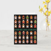 Celebrate Minds Of All Kinds Gingerbread Autism Aw Kaart (Gele Bloem)