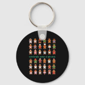 Celebrate Minds Of All Kinds Gingerbread Autism Aw Sleutelhanger (Voorkant)