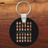 Celebrate Minds Of All Kinds Gingerbread Autism Aw Sleutelhanger (Voorkant)