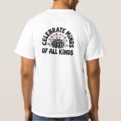 Celebrate Minds of All Kinds T-shirt ontwerp (Achterkant)
