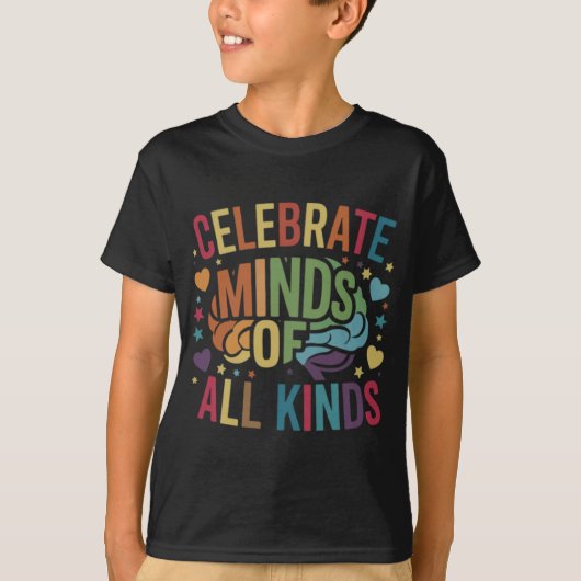 🧠 Celebrate Minds of All-Soorten T-shirt: T-shirt (Voorkant)