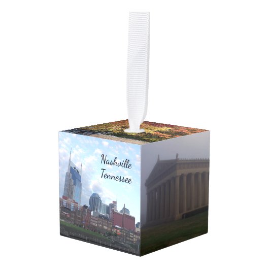 Celebrate Nashville, Tennessee Ornament (Voorkant hoekig)