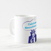 CELEBRATE NEURODIVERSITEIT UNCLE SAM COFFEE MOK (Voorkant links)
