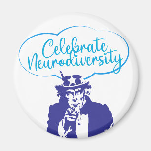 CELEBRATE NEURODIVERSITEIT UNCLE SAM MAGNEET