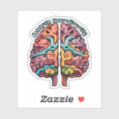 Celebrate Neurodiversity Colorful Brain Sticker (Vel)