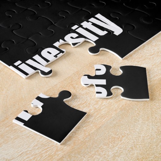 Celebrate Neurodiversity Red Brain Puzzle Legpuzzel (Zijkant)