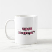 Celebrate Neurodiversity Roze Typografie Koffiemok (Links)