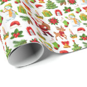  Celebrate New Year 2026 with Floral  Cadeaupapier (Rol Hoek)