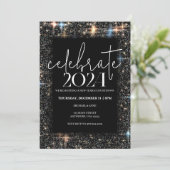 Celebrate New Year Sparkling Kaart (Staand voorkant)