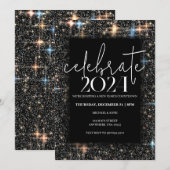 Celebrate New Year Sparkling Kaart (Voorkant / Achterkant)