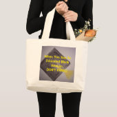 CELEBRATE ONDERWIJS 👏 👏 👏 👏 GROTE TOTE BAG (Voorkant (product))