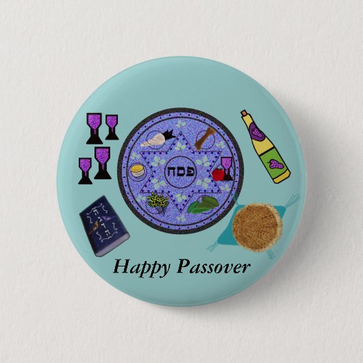 Celebrate Passover Ronde Button 5,7 Cm (Voorkant)