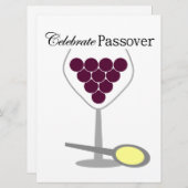 Celebrate Passover Seder Kaart (Voorkant / Achterkant)
