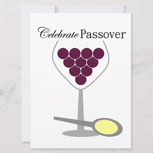 Celebrate Passover Seder Kaart (Voorkant)