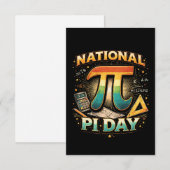 Celebrate Pi Bedankkaart (Voorkant / Achterkant)