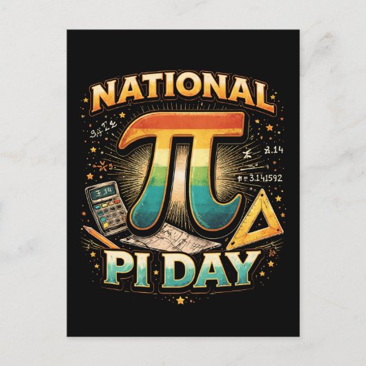 Celebrate Pi Briefkaart (Voorkant)