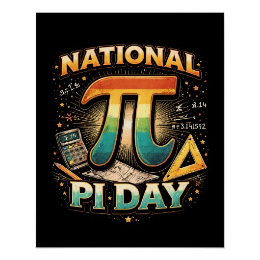 Celebrate Pi Perfect Poster (Voorkant)