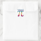 Celebrate Pi Rainbow.png Ronde Sticker (Tas)