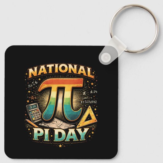 Celebrate Pi Sleutelhanger (Achterkant)