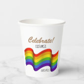 Celebrate Pride Paper cup Papieren Bekers (Voorkant)