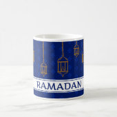 Celebrate Ramadan Kareem Blue White Koffiemok (Center)