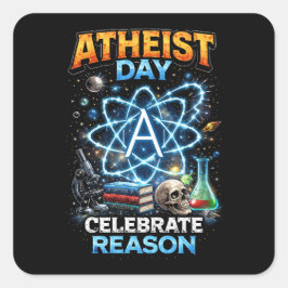 Celebrate Reason Vierkante Sticker